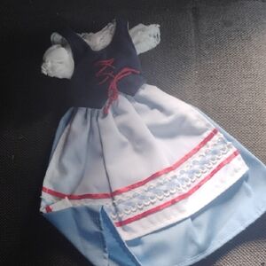 Denmark Costume Blue and Red Doll Dress